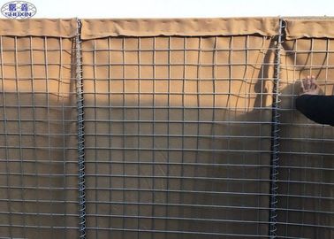 Hàng rào cát quân đội đầy rẫy Dây lưới hàn 75mm x 75mm 76.2 x 76.2mm