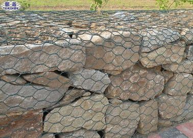 Lưới mạ kẽm tùy chỉnh Galfan Pvc Gabion Tường bảo vệ linh hoạt Lưới bảo vệ