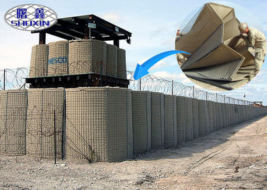 Các tế bào có thể gập lại được kết nối Rào chắn phòng thủ mạ kẽm nhúng nóng