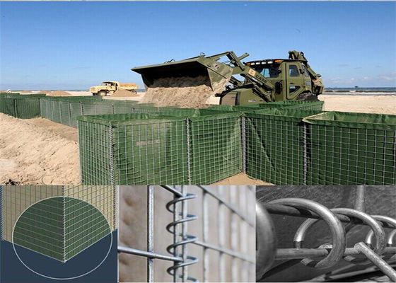 Rào cản phòng thủ mạ kẽm ISO COC Giỏ Gabion hàn cho kè thiết bị