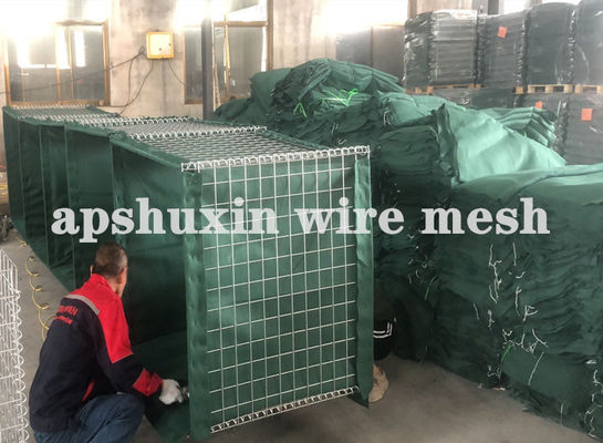 Rọ đá lưới hàn mạ kẽm Rọ đá rào quân sự