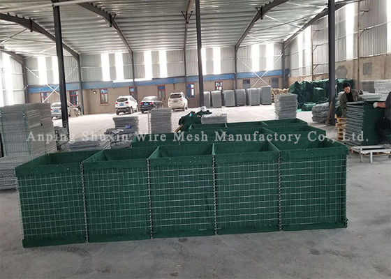 Vải địa kỹ thuật Rọ đá mạ kẽm hàn Rọ đá rào chắn phòng thủ