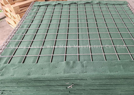 Rọ đá Hesco lưới Galfan hàn cho tường chắn quân đội