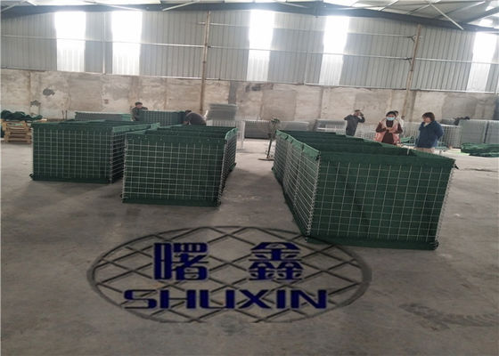 Rọ đá Vụ nổ quân sự Hesco Giỏ Phòng thủ Tường trú ẩn Xói mòn do lũ lụt