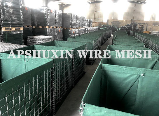 Hàng rào bảo vệ túi Hesco quân sự ISO nặng