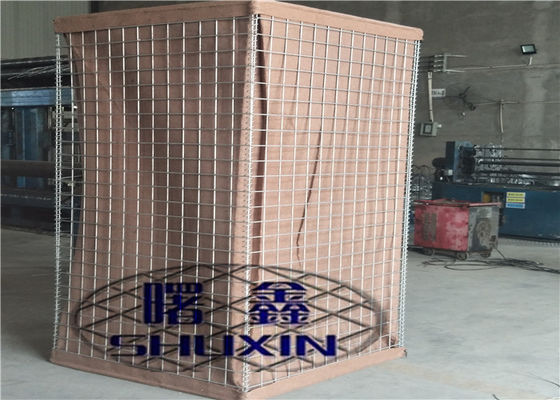 HDp mạ kẽm Hesco Barrier Đắp cát hạng nặng cho tường chắn lũ