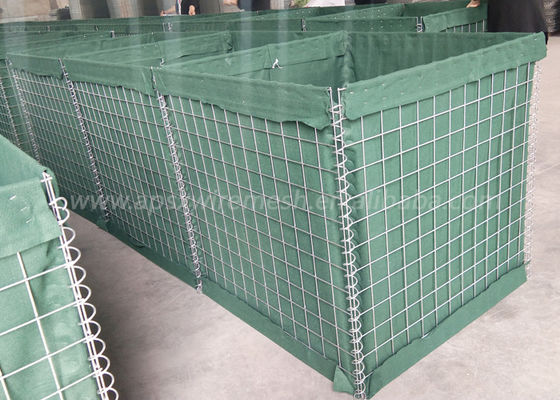 Tường cát Pháo đài 4mm Rào chắn phòng thủ với vải địa kỹ thuật