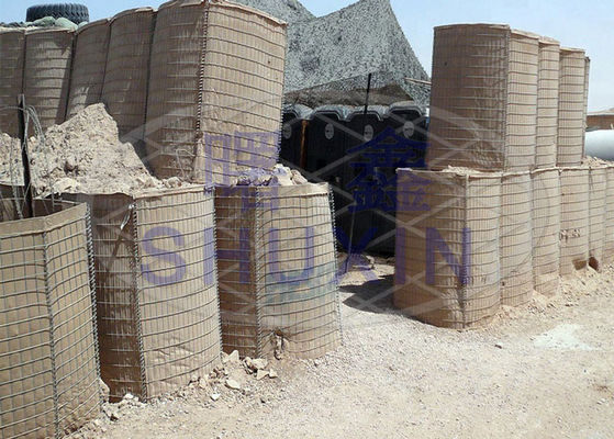 Bảo vệ an toàn Túi cát hàng rào quân sự Chiều dài 2,21M-33M
