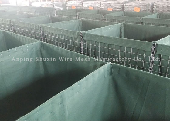 Thiết bị tường 4.00mm Bức tường pháo đài quân sự Hesco dễ dàng lắp ráp