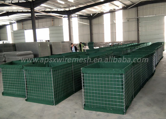 Ce quân sự 3x3 inch cát đầy rào chắn Chu vi Bảo vệ an ninh Tường bảo vệ