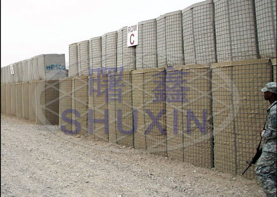 Chống ăn mòn Mạ kẽm nhúng nóng 5mm Hesco Sand Barrier