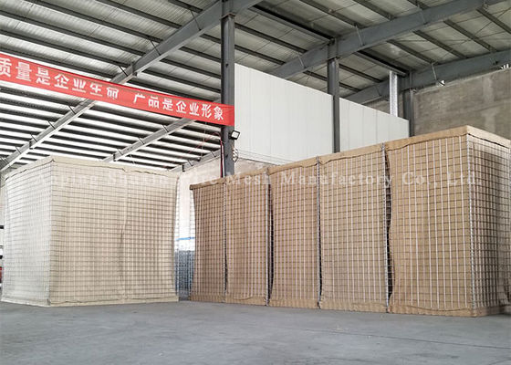 Màu cát Hesco MIL19 Hàng rào phòng thủ cho quân sự