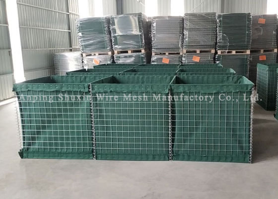 Rào chắn phòng thủ được mạ kẽm nặng bằng cát quân sự 50x50mm
