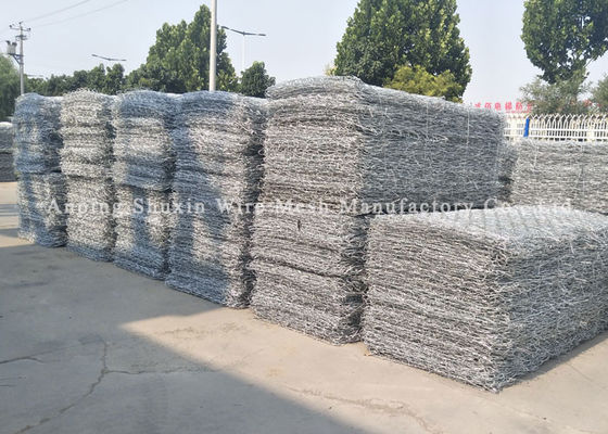 2x1x1m Đá lấp đầy Sắt mạ kẽm nóng Giỏ rọ đá hạng nặng