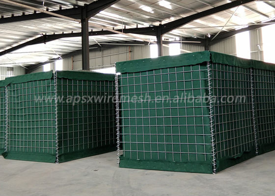 Hàng rào quân sự màu xanh lá cây hàn 5,0mm Lỗ lưới 3 
