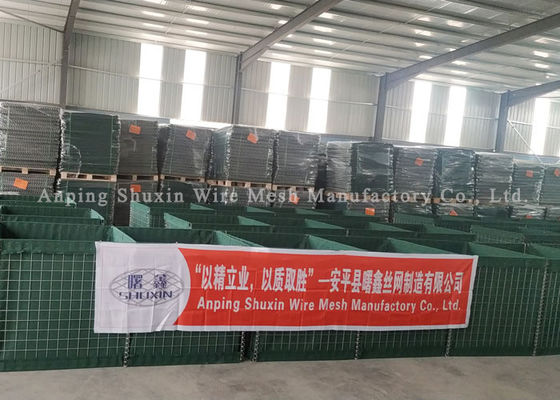 Hàn 5mm 75x75mm 300gsm Hàng rào đầy cát trong kho