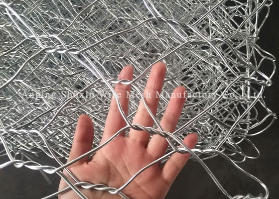 Bảo vệ môi trường sinh thái Rọ đá lục giác 4,0mm mạ kẽm nặng