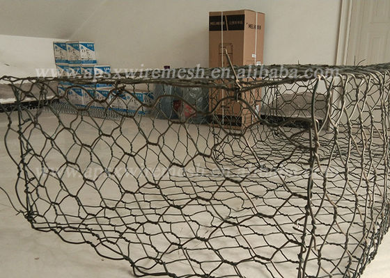 Rọ đá lục giác tráng nhựa PVC có thể thu gọn dễ dàng để bảo vệ nước và đất