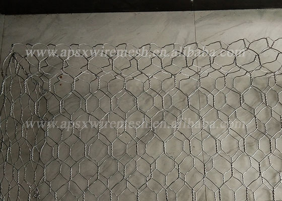 Xây dựng Rọ đá mạ kẽm nặng nề Lồng tường hình lục giác xoắn kép