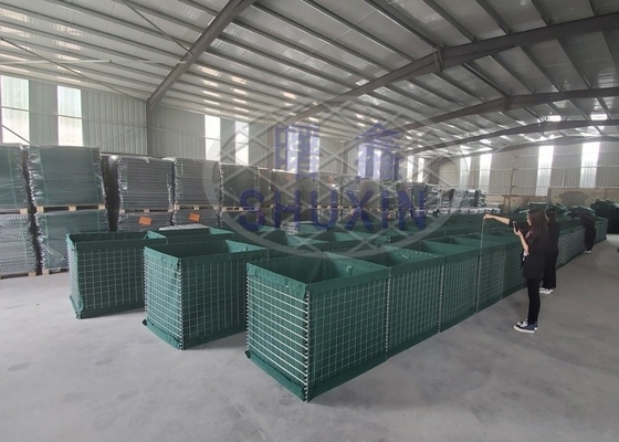 Bảo vệ thực vật có dầu Bức tường rào chắn Hesco cho đào tạo trường bắn