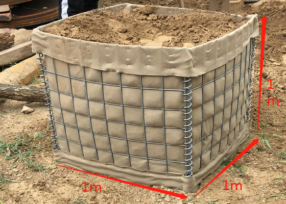 Bảo vệ quân đội Mil 10 Hàng rào quân sự Hesco Lũ lụt di động