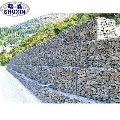 Rọ đá xoắn đôi 3,9mm Rọ đá mạ kẽm Lồng chứa đầy đá ngăn ngừa vỡ đá