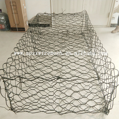 Rọ đá mạ kẽm 6x8cm xoắn đôi Lồng chứa đầy đá Hình lục giác ngăn đá vỡ