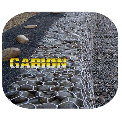 Tiêu chuẩn 1x1x2 mét Rổ Gabion tráng nhựa Pvc Dây mạ kẽm nặng Hộp lưới dây lục giác