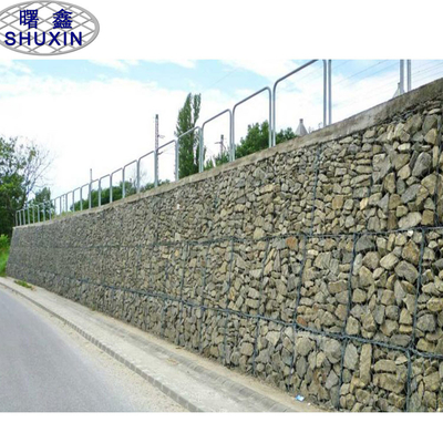 Hộp rọ đá mạ kẽm dệt dây 8 * 10 Cm lưới để bảo vệ kênh sông